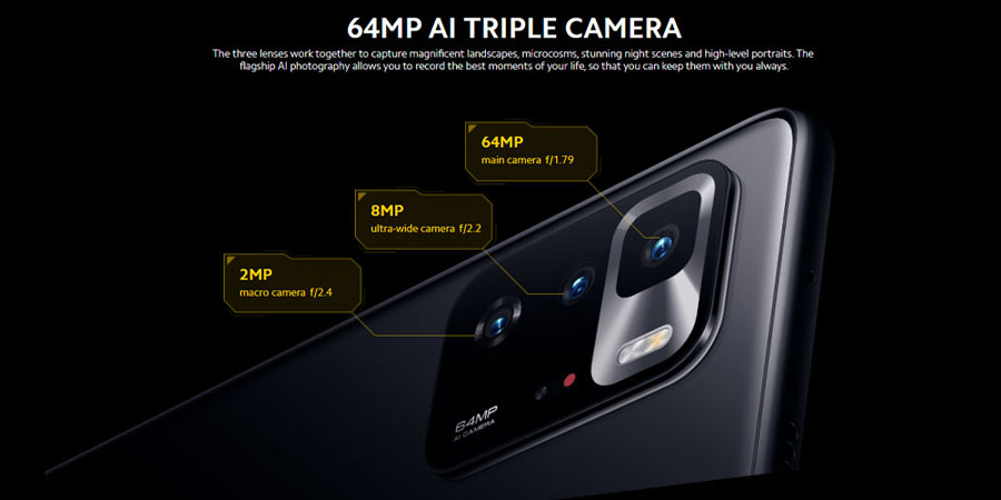 دوربین عقب سه‌گانه پوستر معرفی پوکو ایکس 3 جی تی 5G