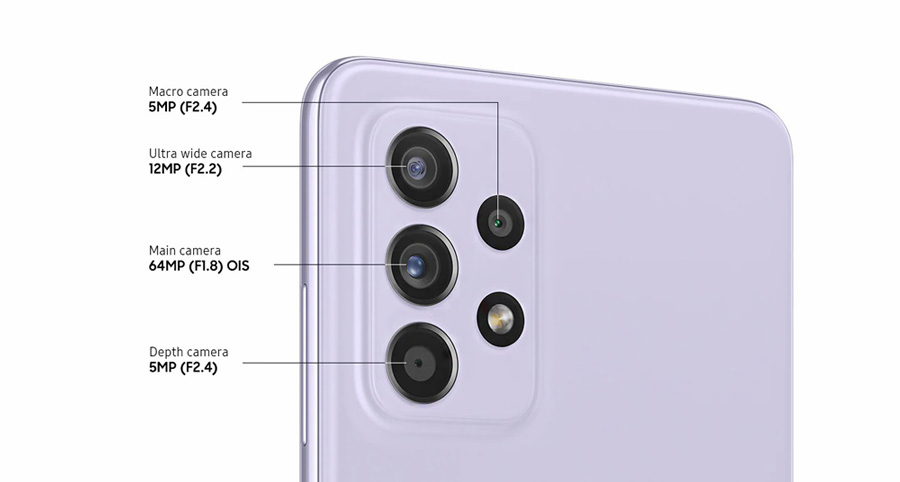 دوربین گلکسی A52s 5G